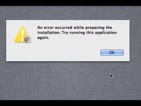 mac os x lion could not find installation information for this machine